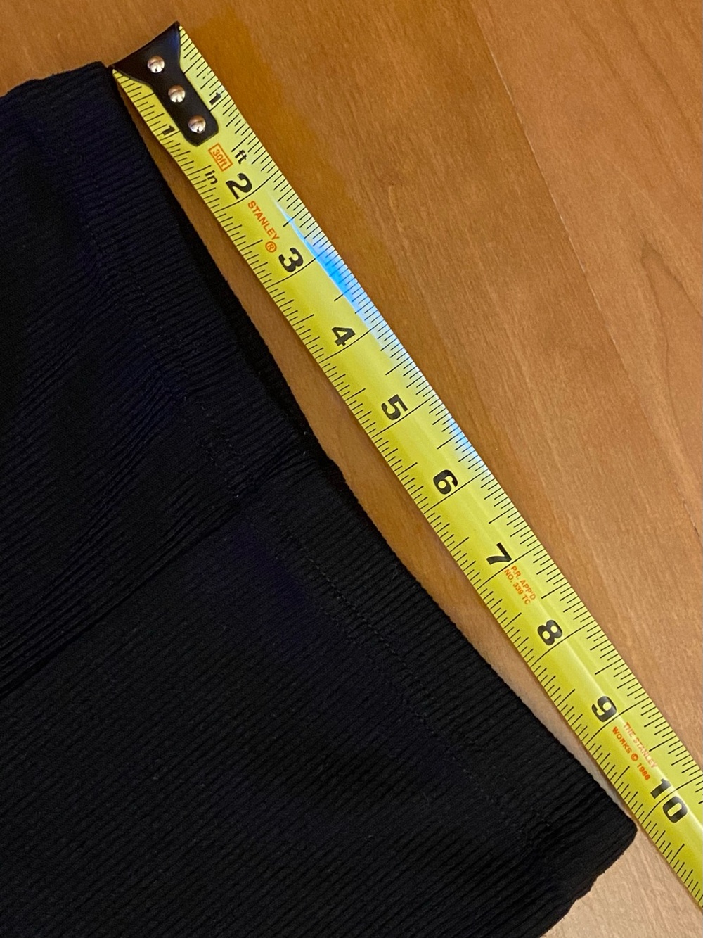 PrettyLittleThing 90s Black Ribbed Flared Pants - Picture 5 of 5